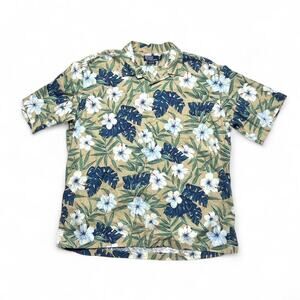 Polo Ralph Lauren 90s Vintage Clayton Hawaiian Floral Cotton Button Shirt XL